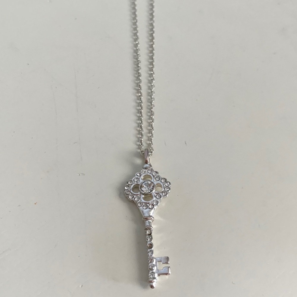 Diamond Key Necklace - Picture 2 of 4